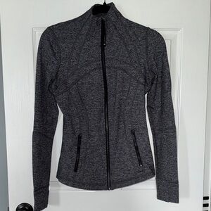 lululemon athletica Define zip jacket- grey and black heather EUC